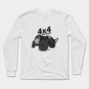 4x4 Off Road Jeep Grey Long Sleeve T-Shirt